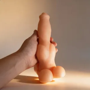 Consolador Pene Silicona Perro Lobo Color Piel: imagen 1