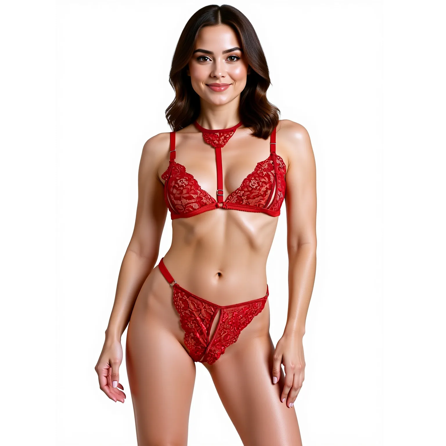 Conjunto Anabella Corpiño y Colaless Abierto - Rutero (art 2030) Talle 85 al 120