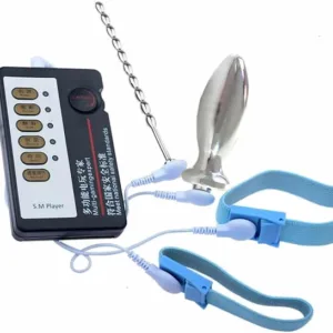 Electro Estimulador Pin Uretra + Plug Anal: imagen 1