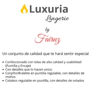 Conjunto Lenceria de Encaje (Art 5104) Talle 85 al 100: imagen 3