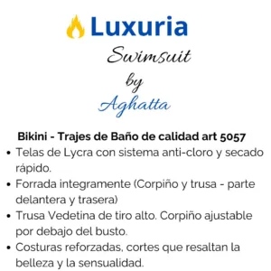 Bikini Tiro Alto Vedettina (art 5057) Talle 85 al 120: imagen 4