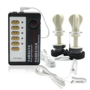 Electro Estimulador con succionador y pinzas de pezones: imagen 1