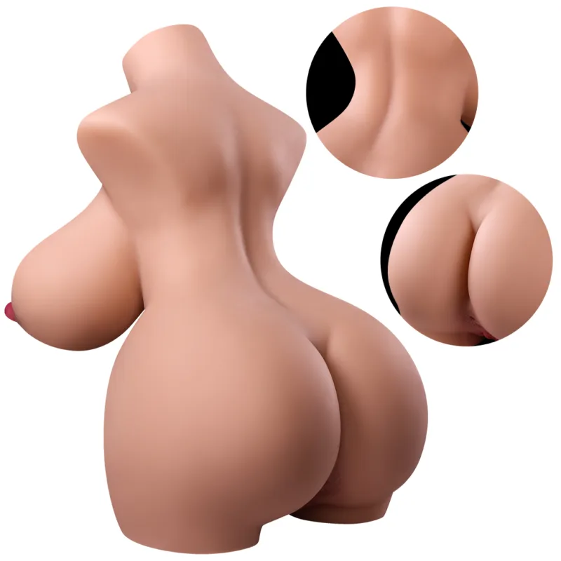 Torso Masturbador pecho vagina ano 30cm