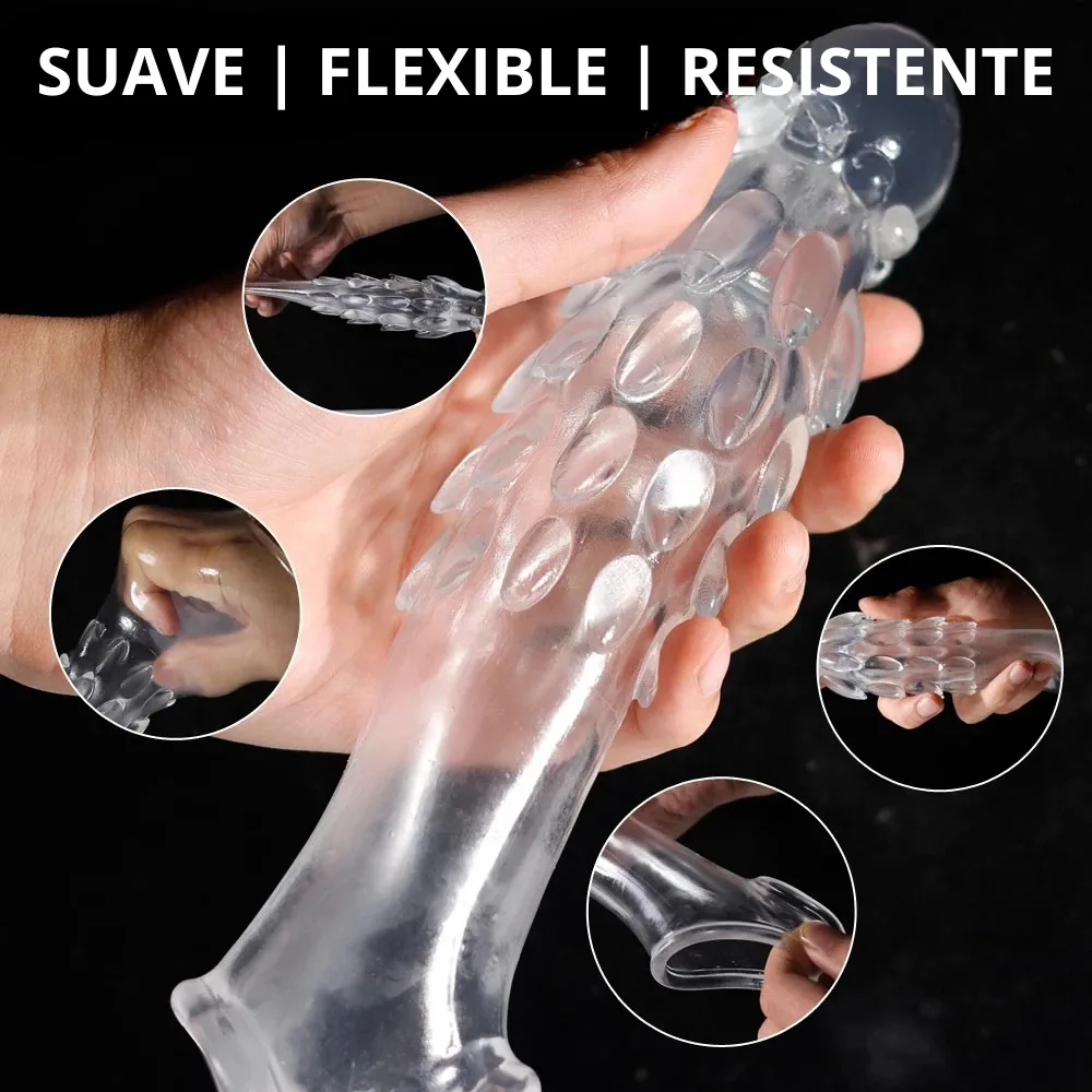 Funda peneana con Vibrador, escamas y agarre de testiculos - Imagen 6