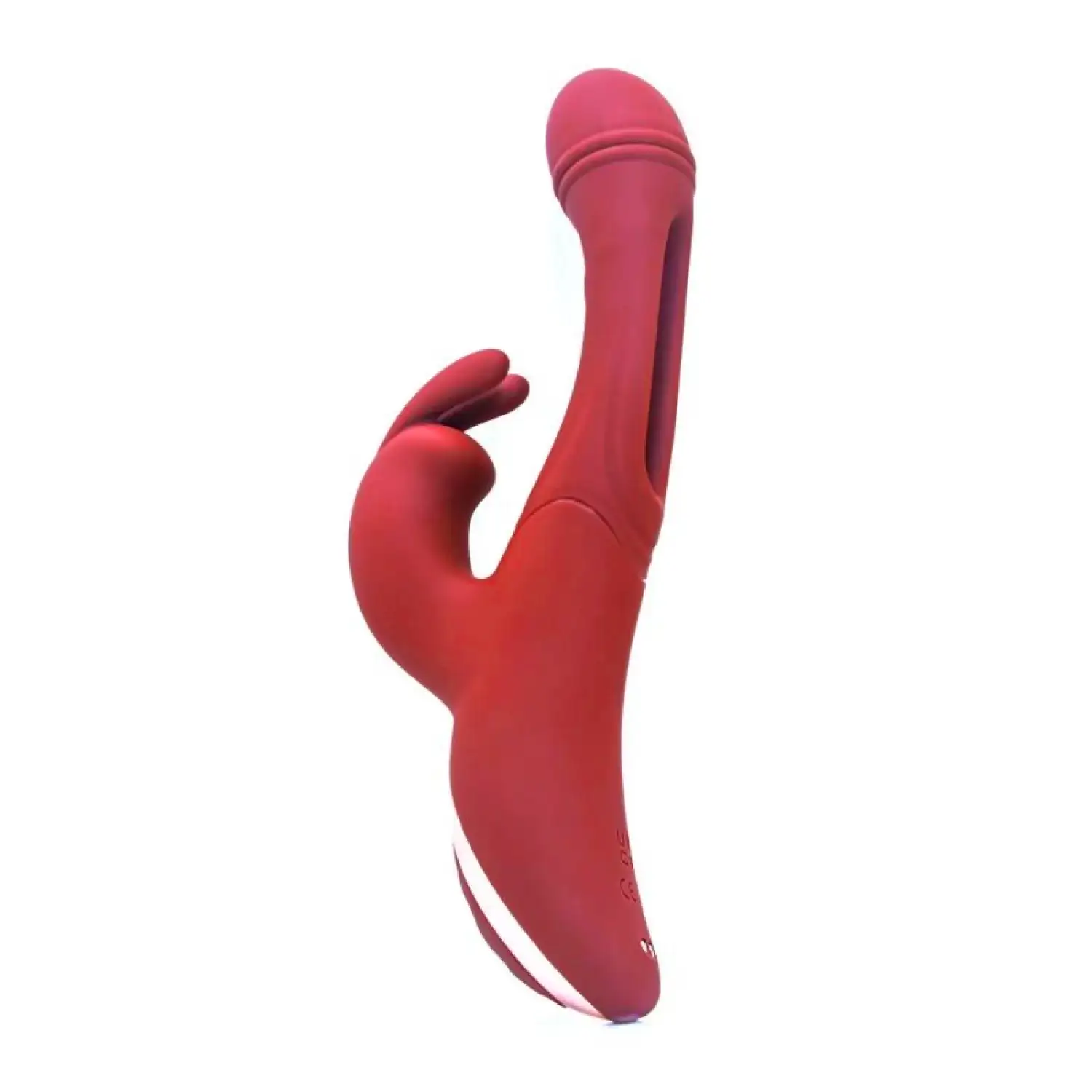 Vibrador 3 en 1 Dildo + Estimulador de Clítoris + Estimulador punto G Recargable USB - Imagen 2