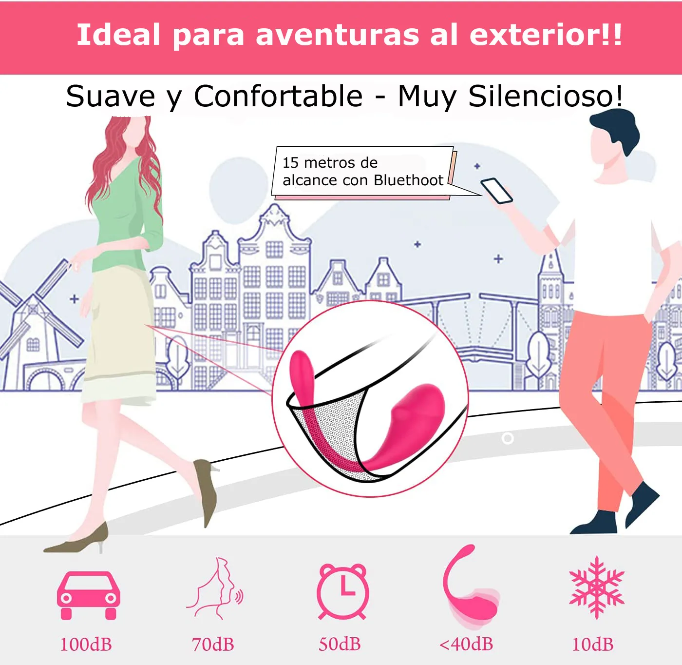 Vibrador Huevo Bala Inalámbrico Remoto Control Celular App - Bluethoot: imagen 7