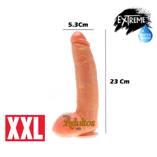 Arnes De Cuero Reforzado + Pene XXL - Grande