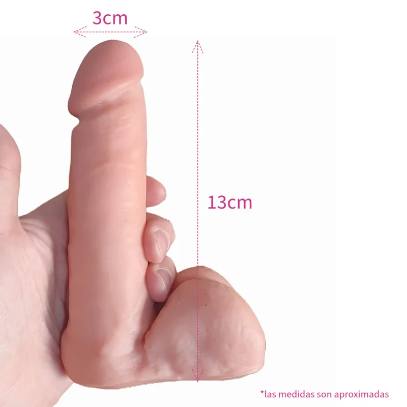 Consolador Vibrador MiniCock 13 x 3