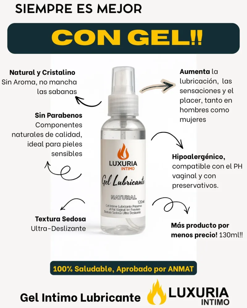 Gel Lubricante Luxuria Anal Rosas - 130cc
