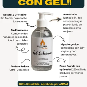 Combo Gel Lubricante Luxuria Pack x3: imagen 4