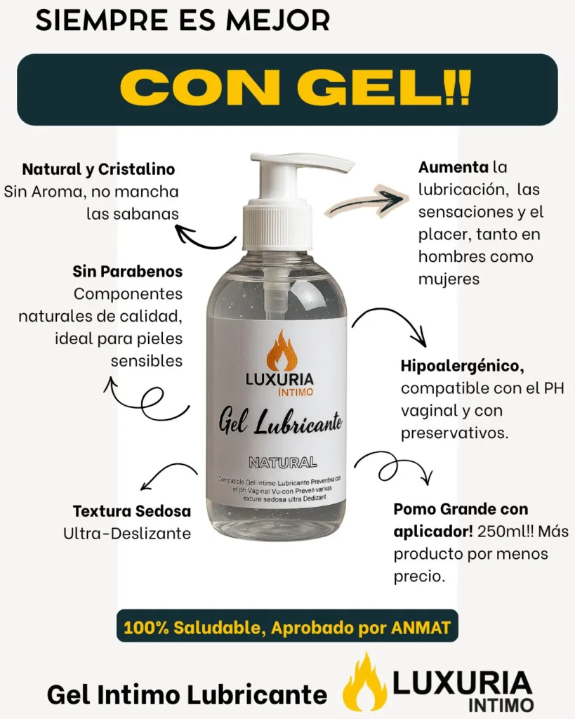 Combo Gel Lubricante Luxuria Pack x3