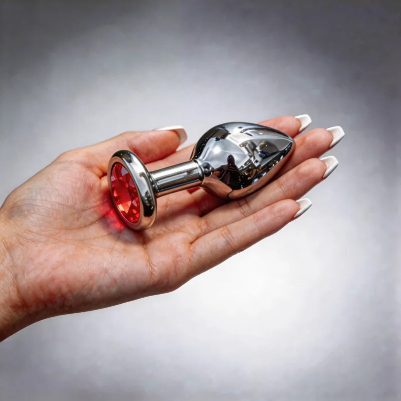 Plug Dilatador Anal Acero Strass – Metalico - Grande