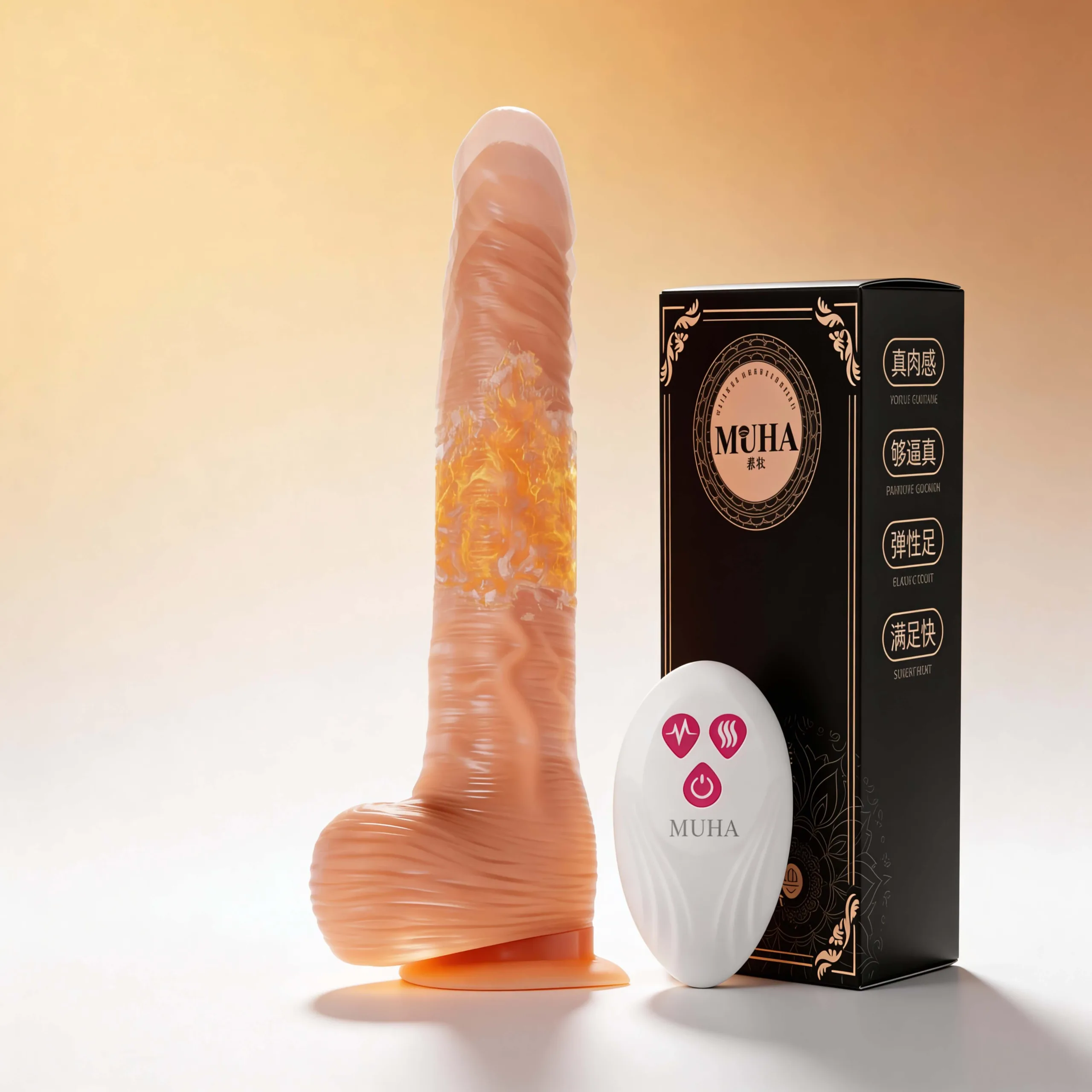 Consolador Pene vibrador con movimiento (Sube-Baja): imagen 1